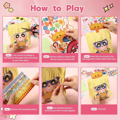 Hairstyle Design DIY Paper Craft Kit
